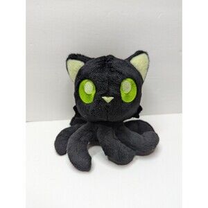 Tentacle Kitty Moonlight Little One Plush 2019 HTF Rare Glow Black Cat Green Eye